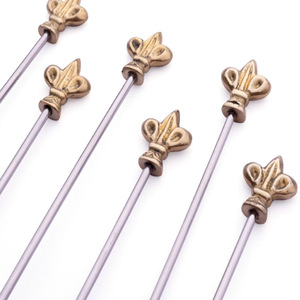 Juego de 4 agitadores de cóctel de metal Poppy, minimalistas - Product Image 6