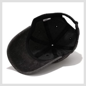 Casquette de baseball unisexe à 6 panneaux, ajustable, couleur unie, en coton, pour usage décontracté, pour adulte, toutes saisons, fermeture arrière ajustée - Product Image 2