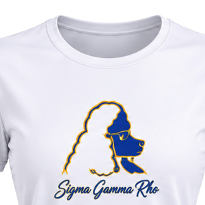 T-shirt d'entraînement personnalisé Sigma Gamma Rho à col rond pour femmes, T-shirt de fitness athlétique extensible pour sororité grecque, Vêtements de sport en gros - Product Image 3