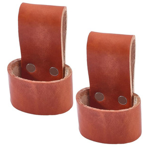 Genuine Leather <b>Hammer</b> <b>Holder</b> Pouch Professional Carpenter Tool Belt Accessory Secure Loop Heavy Duty Construction Workwear OEM - Product Image 1