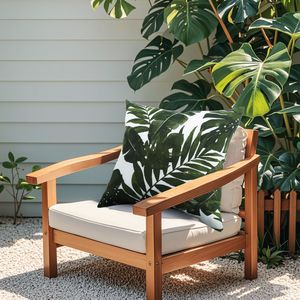 Set di 2 Cuscini da Esterno Morbidi e Confortevoli, Impermeabili e Resistenti allo Sbiadimento, per Giardino, Portico e Bordo Piscina - Product Image 4