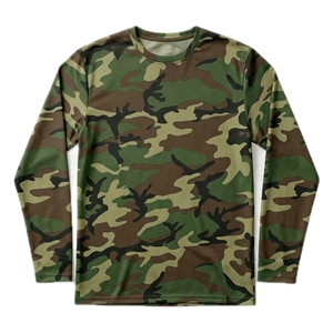 เสื้อยืดแขนยาวลายพรางสำหรับผู้ชาย ขายส่ง เสื้อยืดแขนยาวลายพรางสำหรับการล่าสัตว์ แห้งเร็ว เหมาะสำหรับกิจกรรมกลางแจ้งในฤดูร้อน - Product Image 4