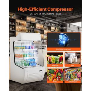 Dispositivo di raffreddamento a 2 livelli per Merchandiser all'aperto con cortina d'aria 12,7cu. ft per refrigeratori e dispositivi di raffreddamento della categoria di prodotto - Product Image 2