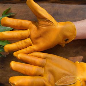 Guantes de Soldadura de Cuero Personalizados a Precio de Fábrica, Piel de Vacuno Dividida, Resistentes al Calor, Largos, de Seguridad, para Trabajo, Bolsas y Estuches LWG-0006 - Product Image 4