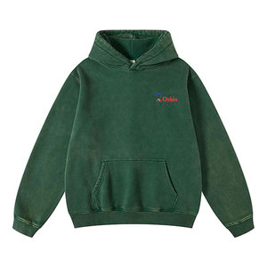 เสื้อฮู้ดดี้ผู้ชายแบบใหม่ขายดีที่สุด ล้างสีแบบแอซิดวอช MOQ ต่ำ ขายส่ง เสื้อฮู้ดดี้ผู้ชายแบบล้างสีแบบแอซิดวอชสำหรับขาย - Product Image 1
