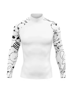 Maillot de bain à manches longues pour homme, séchage rapide, protection UV, protection solaire UPF 50+, haut de gamme pour la natation - Product Image 5