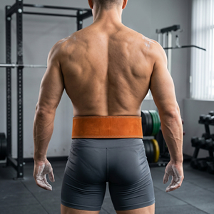 Cinturón de levantamiento de pesas de cuero de vaca de 13 mm con soporte trasero antideslizante para entrenamiento en gimnasio - Product Image 2