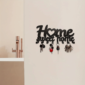 CIFbuy Portachiavi e Organizzatore Posta da Parete in Ferro Nero Opaco Antiruggine per Servizio Ritiro Temu su TikTok - Product Image 3