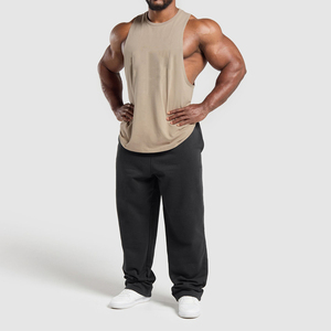 Débardeurs de sport respirants en coton pour hommes, sans manches, pour l'entraînement, débardeurs musclés, t-shirts sans manches d'été - Product Image 4