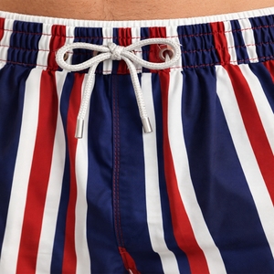 Shorts de bain uniques pour hommes, style décontracté, taille élastique, séchage rapide, tissu doux, pour la plage et la natation - Product Image 5