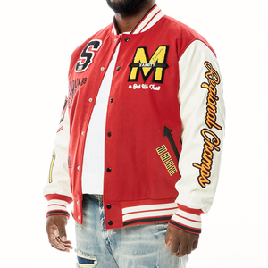 Veste bomber en laine épaisse et polyester, anti-vent, antibactérienne, écologique, conçue sur mesure, fabrication personnalisée, broderie - Product Image 3