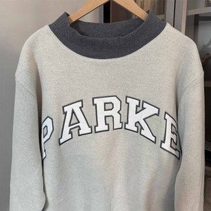 Heavyweight Unisex Cotton Fleece Stand Collar Oversized Winter Parke Sweatshirt Custom Chenille Applique Embroidery OEM 2 Pcs - Product Image 5