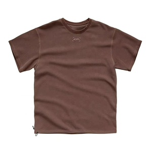 เสื้อยืดผู้ชายคุณภาพสูง ผ้าฝ้าย ดีไซน์โอเวอร์ไซส์  แบบวินเทจ  โลโก้สั่งทำได้  ฟอกสีแบบเอซิดวอช - Product Image 2