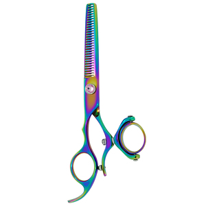 Ciseaux de coiffure professionnels en plasma cobalt, 30 dents, double articulation, en acier inoxydable, pour effilage des cheveux, usage manuel en salon ou à domicile - Product Image 2