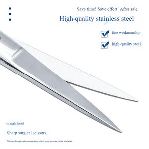 NUEVAS Tijeras Quirúrgicas de Acero Inoxidable con Mango Largo para Retirar Suturas Oftálmicas, Consumibles Médicos - Product Image 2