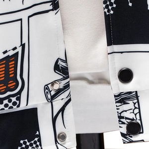Nouvelle arrivée : Veste universitaire personnalisée 100 % polyester/coton, col en V, coupe-vent, chauffante, pour l'automne et l'hiver, impression d'équipe, tendance - Product Image 3