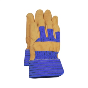 Gants de travail de qualité supérieure en cuir de vachette grainé pour les ouvriers du bâtiment, gants de sécurité industrielle avec protection des mains - Product Image 6