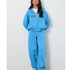 Chándal Deportivo con Capucha para Mujer, Estilo Holgado, Chaqueta con Cremallera, Poliéster, Ropa Deportiva, Patrón 3D, Invierno - Product Image 5