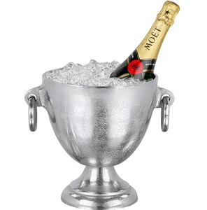 Seau à glace isotherme en acier inoxydable de haute qualité, plaqué or, avec poignées, capacité 3L, durable, facile à nettoyer, élégant - Product Image 2