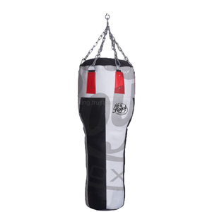 Sacs de frappe lourds autoportants personnalisables avec logo, noirs, en cuir PVC/PU durable, remplissage de sable, équipement de fitness pour la boxe et la réflexe - Product Image 1