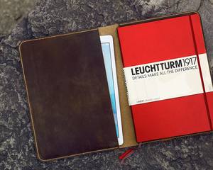 Carnet de notes classique de luxe en cuir véritable, protection durable, rechargeable, étui pour journal, support d'écriture, vintage NBC-0031 - Product Image 2