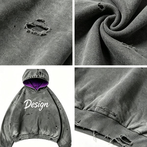 Sudaderas con Estilo Casual para Mujer, Ropa Urbana de Primera Calidad, Antiarrugas y Duraderas, Sudaderas con Efecto Desgastado - Product Image 2