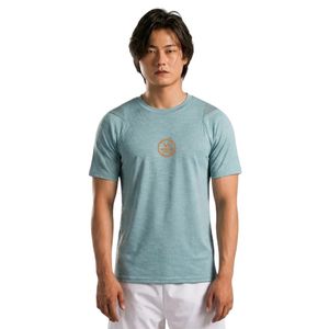 เสื้อยืดกีฬาผู้ชายสีฟ้าไอซ์บลู แห้งเร็ว ระบายอากาศได้ดี น้ำหนักเบา เหมาะสำหรับวิ่ง ออกกำลังกาย ฟิตเนส เทรนนิ่ง แอคทีฟแวร์ เสื้อยืดกีฬา - Product Image 2