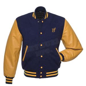 Chaqueta universitaria de lana de alta calidad para hombre, chaqueta de béisbol con letras bordadas y logotipo personalizado para invierno - Product Image 2