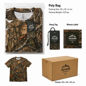 Camisa de Caza de Manga Larga para Hombre MEGAMAPLE, Camuflaje, Transpirable, Poliéster, Ropa de Verano para Exteriores, Secado Rápido, Informal, con Logotipo Frontal - Product Image 6