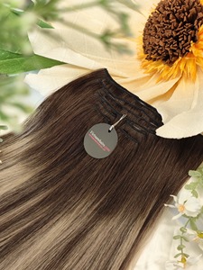Extensiones de Cabello Virgen Vietnamita de la Mejor Calidad, con Clip, Doble Trama, Cutícula Completa, Liso y Rizado, Venta al Por Mayor - Product Image 3