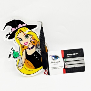 Halloween Theme Private Label <b>Glue</b> Holder Sustainable Magic Girl <b>Acrylic</b> Lash Tiles Magnet Tweezers Eyelashes & Tools Supplies - Product Image 3