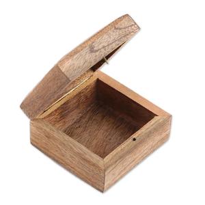 Indian Manufacturing Handmade Mango Wood Box Antique Wooden Carved Trinket <b>Keepsake</b> Box for Jewelry at Direct Wholesale Price - Product Image 1