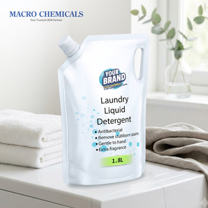 Détergent Liquide Antibactérien Écologique OEM Malaisie à Base Végétale Concentré pour Lave-linge à Chargement Frontal et Supérieur 1,8L en Sachet à Bec Verseur - Product Image 2