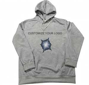 Custom Logo Polyester <b>Fleece</b> <b>Mens</b> Lightweight Breathable Streetwear Hoodie <b>White</b> Black Gray Performance Pullover Pocket Custom - Product Image 3