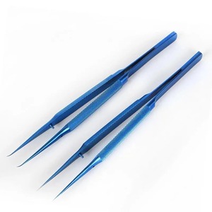 Pinzas para Pestañas con Punta Curva y Recta de Acero Inoxidable, Herramientas de Maquillaje para Extensión de Pestañas, Pinzas Profesionales - Product Image 2