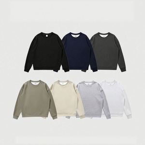 H5407 Nuevas Llegadas, Sudaderas Personalizadas al por Mayor, Sudaderas de Cuello Redondo de Color Sólido, Mezcla de Algodón de 380g, para Hombre y Mujer - Product Image 3