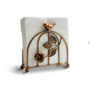 PowderCoated Metal Napkin Holder Rust Resistant Finish Long Lasting <b>Table</b> Organizer For Indoor Outdoor <b>Dining</b> - Product Image 1
