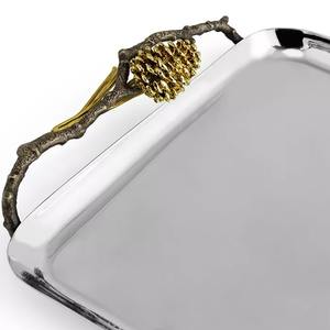 Bandeja de Servicio de Metal de Lujo Hecha a Mano para Servir Alimentos a los Huéspedes en el Hogar y en Restaurantes, a Precio de Mayoreo en India - Product Image 5