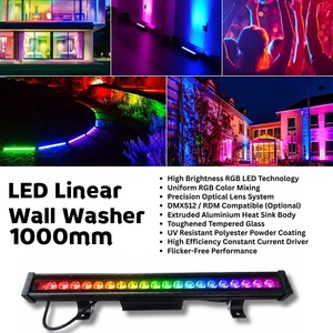Lámpara de Pared LED de Aleación de Aluminio para Exteriores, Impermeable IP65, AC 85-165V 18W/24W/36W/42W, Regulable - Product Image 4