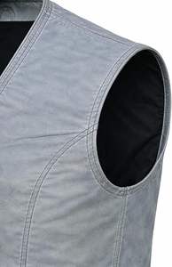 Chaleco de Cuero para Hombre, Talla Grande, Chaqueta de Invierno Cálida con Forro de Piel de Oveja, Chaqueta de Piloto - Product Image 4