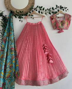 Ensemble Lehenga Choli pour enfants avec dupatta imprimé – Tenue ethnique pour filles pour mariage et fêtes - Product Image 3