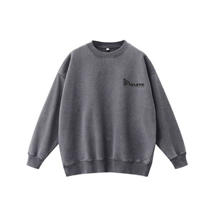 En stock, envío inmediato: Sudadera con capucha y cremallera, estilo streetwear, personalizable, lisa, de peso pesado 280 g/m², con efecto vintage lavado y hombros caídos, para otoño. - Product Image 1