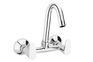 ก๊อกน้ำติดผนังทองเหลืองชุบโครเมียมสำหรับเครื่องซักผ้า ก๊อกน้ำอ่างล้างหน้าในห้องน้ำ ก๊อกน้ำร้อนเย็น ก๊อกน้ำห้องครัว - Product Image 3