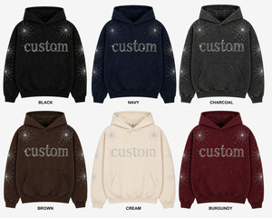 <b>Top</b> Regular fit diamond pocket Rhinestone Embellished Hoodie Premium Quality Fashion Streetwear Clothing Manufacturer <b>Crystal</b> - Product Image 4