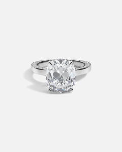 Bague de mariage de luxe unisexe en or jaune massif 14 carats certifiée IGI, diamant de laboratoire taille coussin DEF VVS, solitaire, 1,25 ct - Product Image 3