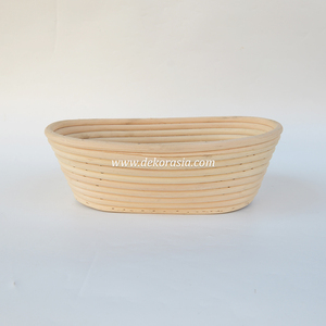 Oval Natural Rattan Eco-Friendly <b>Bread</b> Proofing <b>Basket</b> for Dough Custom Color Customizable Designs Dishwasher Oven Safe Handmade - Product Image 3