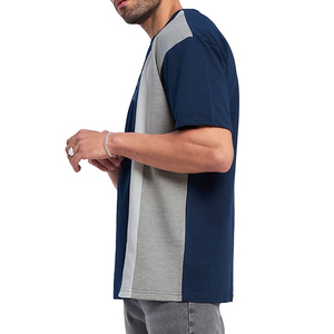T-shirt Homme 2026 Personnalisable avec Logo, 100% Coton Respirant, Coupe Oversize à Épaules Tombantes, Couleur Unie, Robuste, Grande Taille, Modèle Vierge - Product Image 2