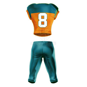 Uniforme de football américain 100% polyester, taille personnalisée, design de votre propre logo, uniforme de football américain - Product Image 2