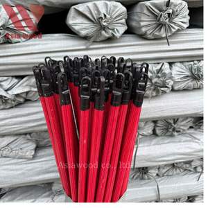 High Quality Vietnamese Wooden Broom Handle Red Plaid Soft Portable PVC Broom Head Dustpan Eco-Friendly Durable 2 1 Ergonomic - Product Image 5