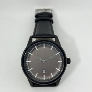 0813-C Fashion Simple Design Leather Custom <b>Quartz</b> <b>Watch</b> for <b>Men</b> Alloy Case Dial Date Display All Blue - Product Image 4